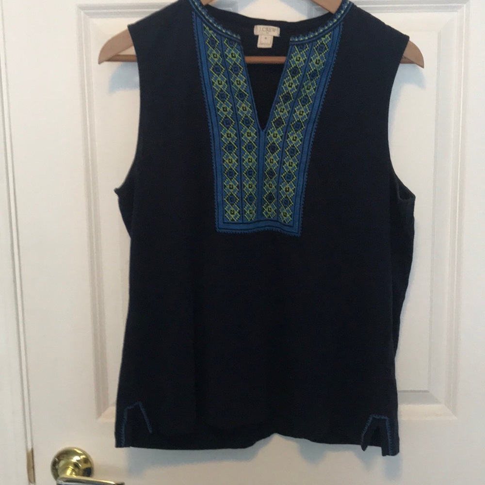 Embroidered tank top